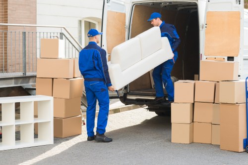 Detailed planning for business relocation in Uxbridge with logistics team