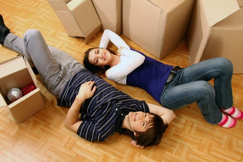 Professional man with van handling a move in Uxbridge